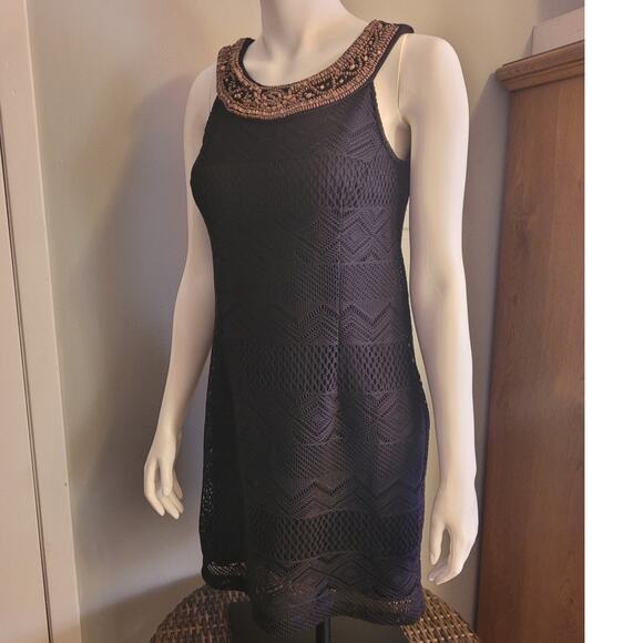 DB Est. 1962 Crochet Tunic Dress - Size 8 - Boho Chic Festival Tribal Safari - Picture 9 of 11